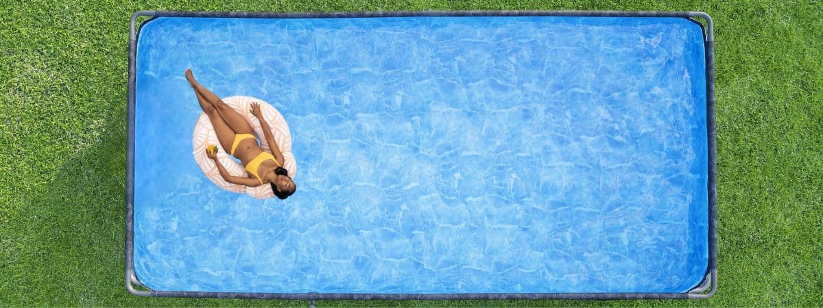 Piscina desmontable limpia sin polvo marrón