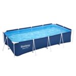 Pack piscina desmontable rectangular 4,12 m x 2,01 m x 1,22 m Power Steel + Accesorios
