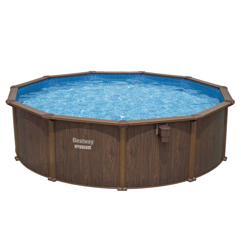 Bestway Hydrium Conjunto de Piscina Desmontable con Pared de Acero Redonda 4,88 m X 1,30 m