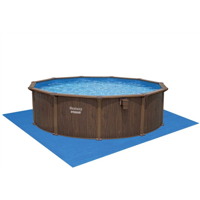 Bestway Hydrium Conjunto de Piscina Desmontable con Pared de Acero Redonda 4,88 m X 1,30 m
