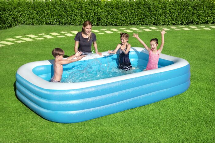 Piscina Familiar Hinchable Rectangular Azul Bestway 3,05m