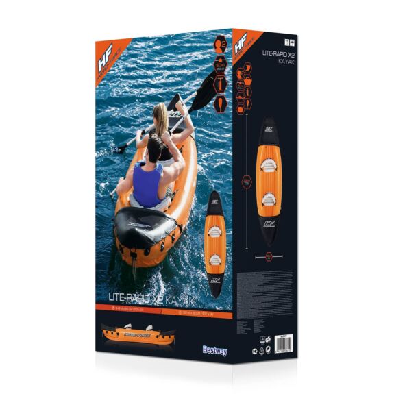 Conjunto de kayak inflable Lite-Rapid X2 de Hydro-Force 321 X 88 X 42 CM