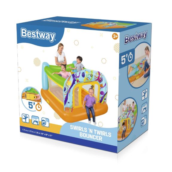 Castillo Hinchable Bestway Swirls 'n Twirls con Bomba Incorporada