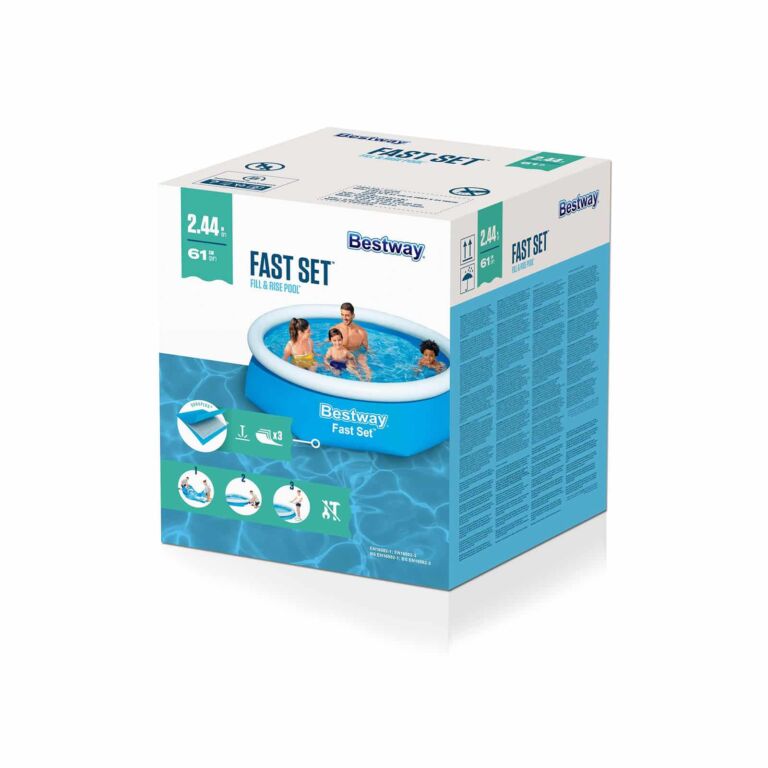 Piscina Hinchable Redonda Bestway Fast Set  2.44 m x 61 cm