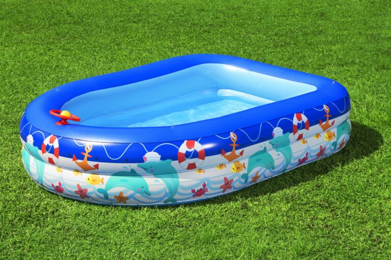 Piscina familiar inflable Capitán marino de Bestway con sombrilla UV Careful