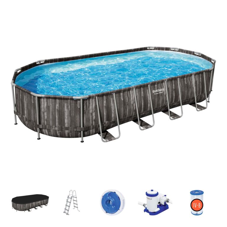 Piscina desmontable oval Bestway Power Steel 732x366x122cm