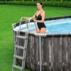 Piscina desmontable oval Bestway Power Steel 7,32x3,66x1,22m con depuradora de arena