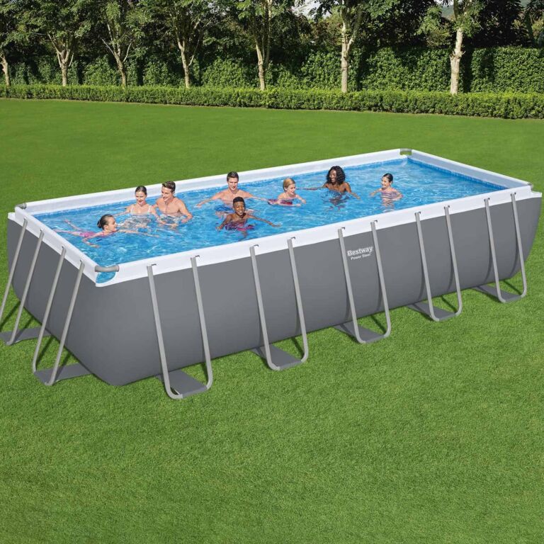 Juego de piscina desmontable Bestway Power Steel de 6,40 m x 2,74 m x 1,32 m