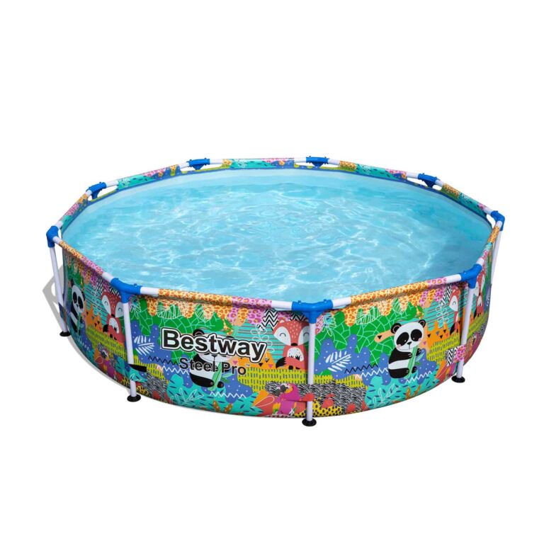 Set de piscina desmontable Bestway Steel Pro diseño animales  2.74 m x 66 cm