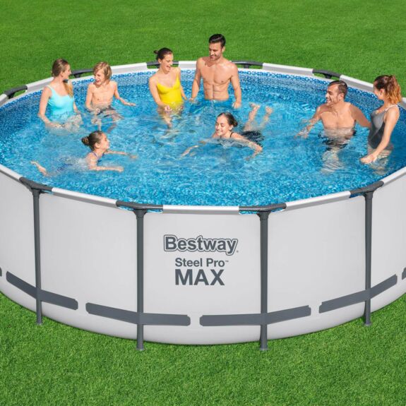 Set de piscina sobre el suelo Bestway Steel Pro MAX redonda 4.27 m x 1.22 m