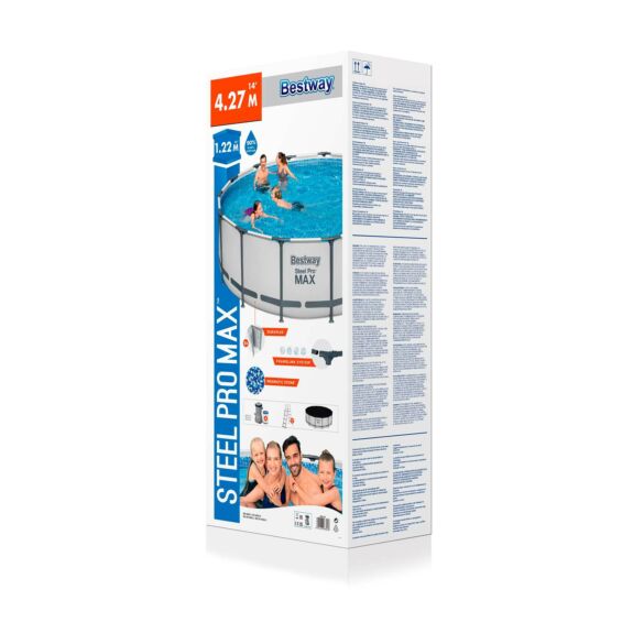 Set de piscina sobre el suelo Bestway Steel Pro MAX redonda 4.27 m x 1.22 m