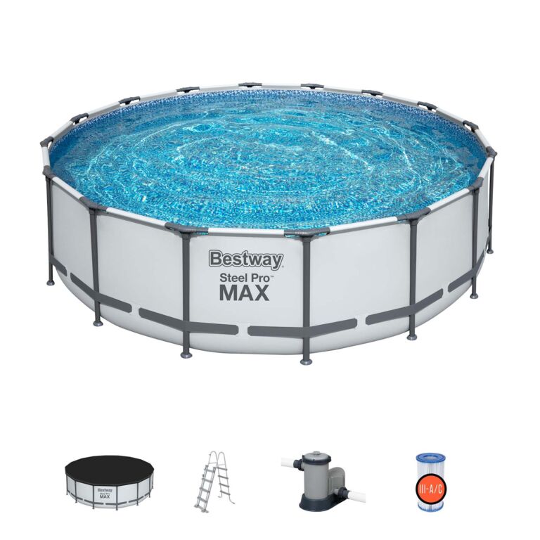 Set de piscina desmontable Bestway Steel Pro MAX  redondo 4.88 m x 1.22 m