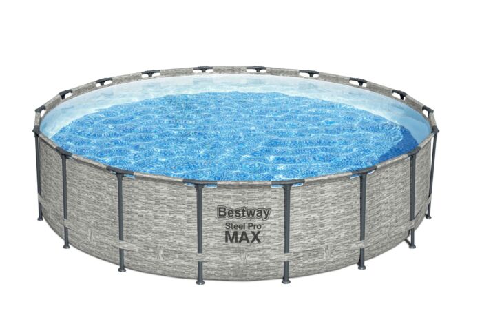 Conjunto de Piscina Desmontable Redonda Bestway Steel Pro MAX de 5,49 m x 1,22