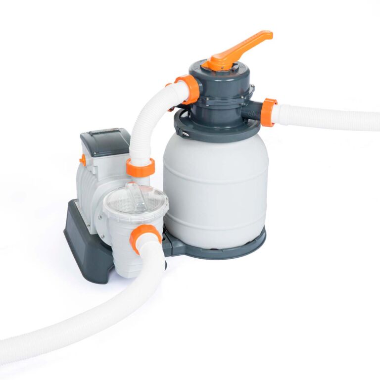 Conjunto de piscina sobre superficie con pared de acero Hydrium de Bestway de 6.10 m x 3.60 m x 1.20 m