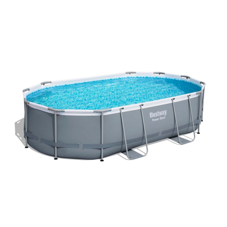 Conjunto de piscina sobre superficie Power Steel de Bestway de 4.88 m x 3.05 m x 1.07 m