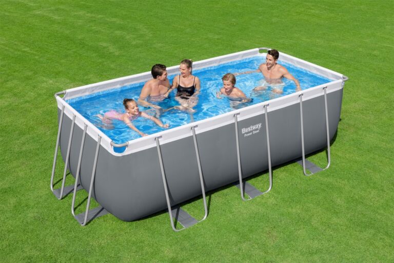 Conjunto de Piscina Desmontable Bestway Power Steel 4,12 m x 2,01 m x 1,22 m