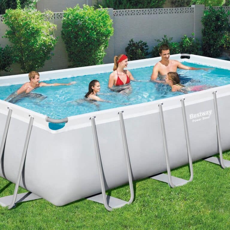 Conjunto de piscina sobre superficie Power Steel de Bestway de 5.49 m x 2.74 m x 1.22 m con bomba de filtrado