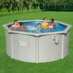 Bestway Hydrium Conjunto de Piscina Desmontable de Pared de Acero Redonda 3.00 m x 1.20 m