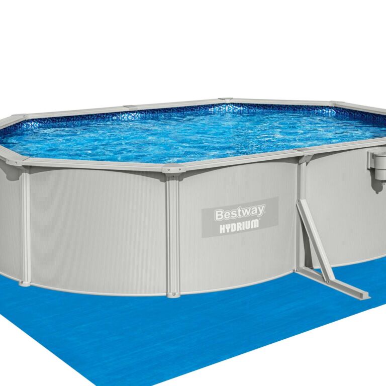 Conjunto de piscina sobre superficie con pared de acero Hydrium de Bestway de 5.00 m x 3.60 m x 1.20 m