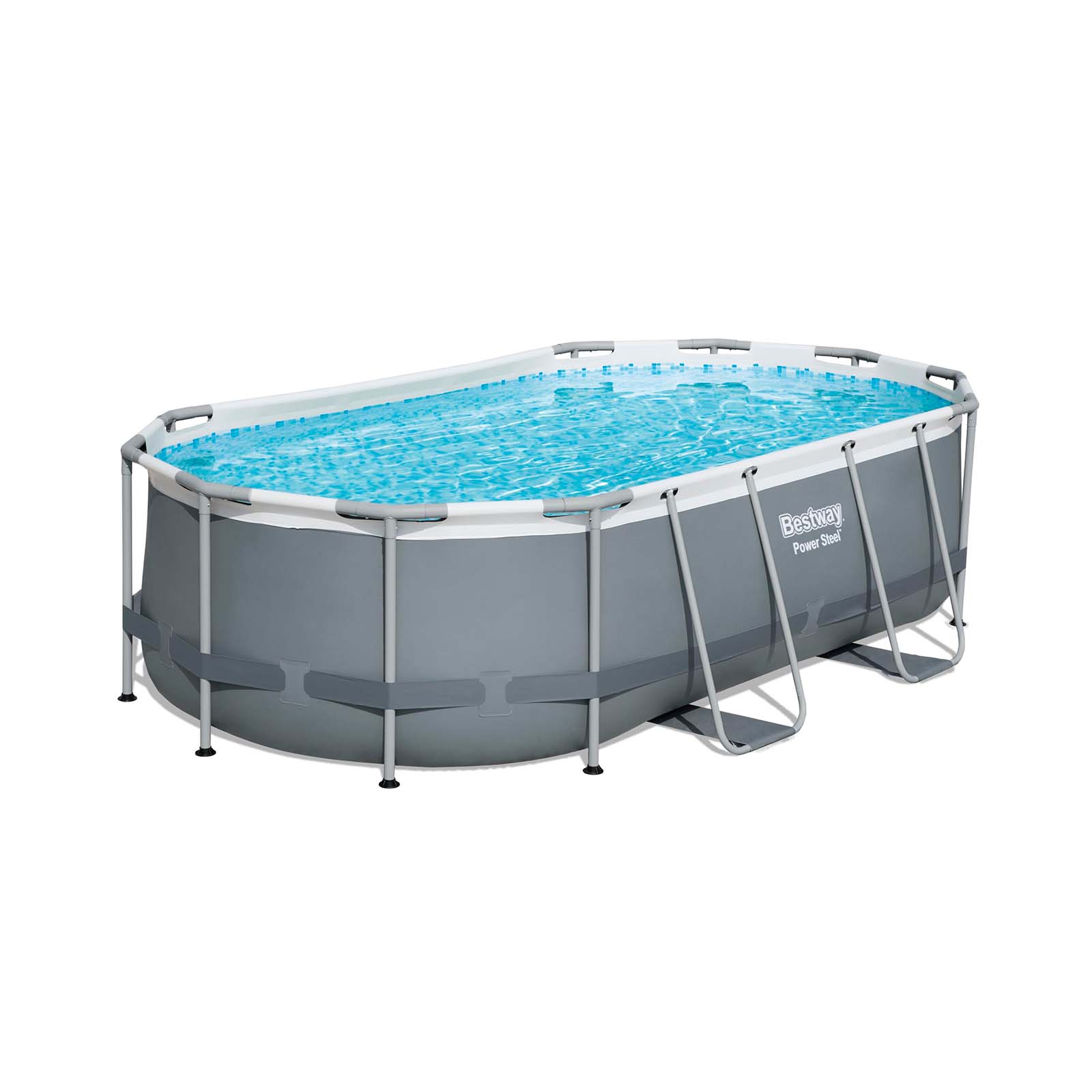 Conjunto de piscina sobre superficie Power Steel de Bestway de 4,27 m x 2,50 m x 1,00 m