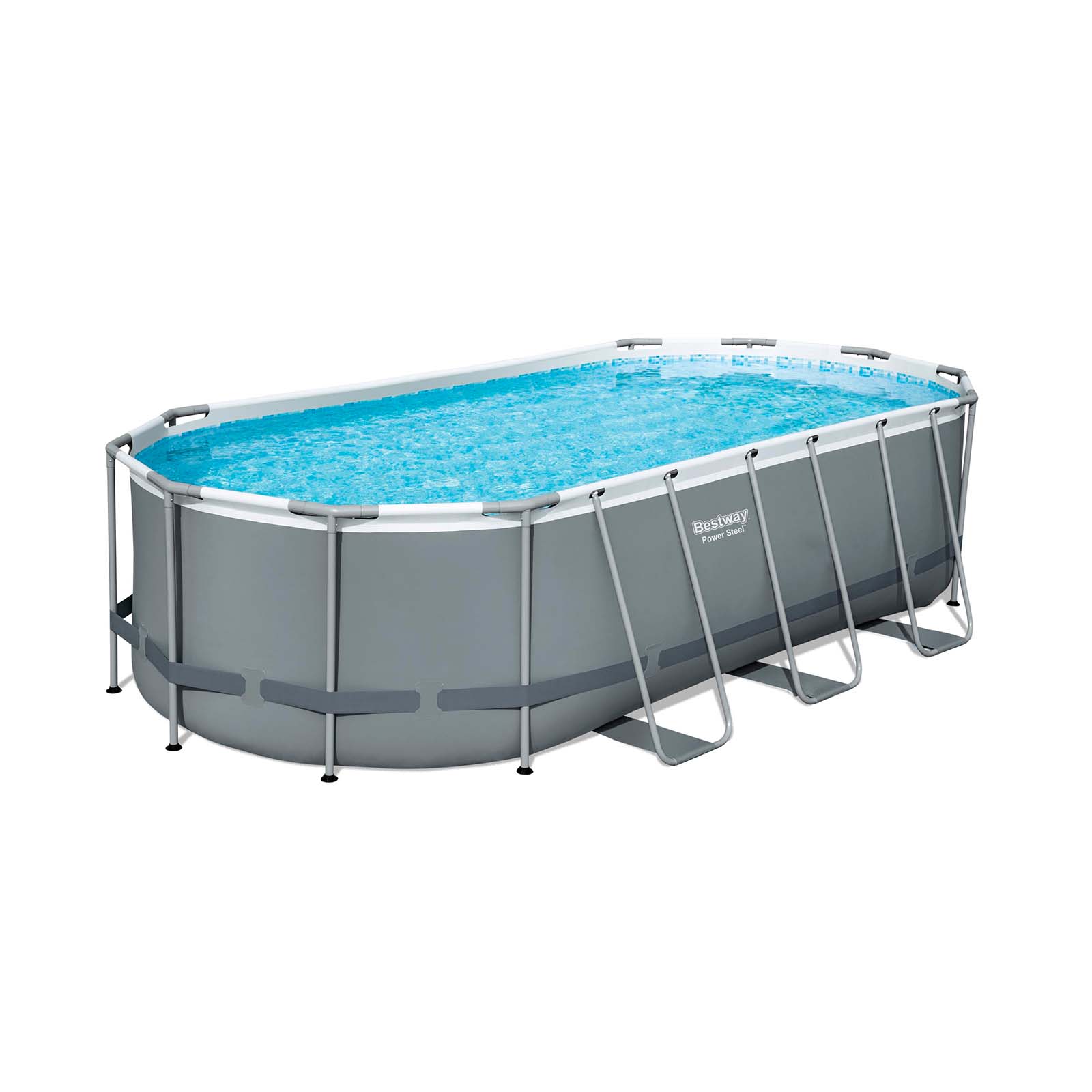 Conjunto de piscina sobre superficie Power Steel de Bestway de 5.49 m x 2.74 m x 1.22 m