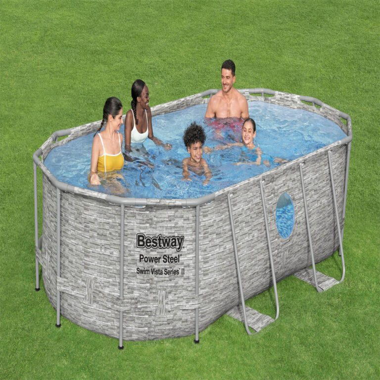 Conjunto de Piscina Desmontable Power Steel Swim Vista Series II Bestway 4.27 m x 2.50 m x 1.00 m