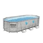 Conjunto de piscina sobre superficie Power Steel de Bestway de 5.49 m x 2.74 m x 1.22 m