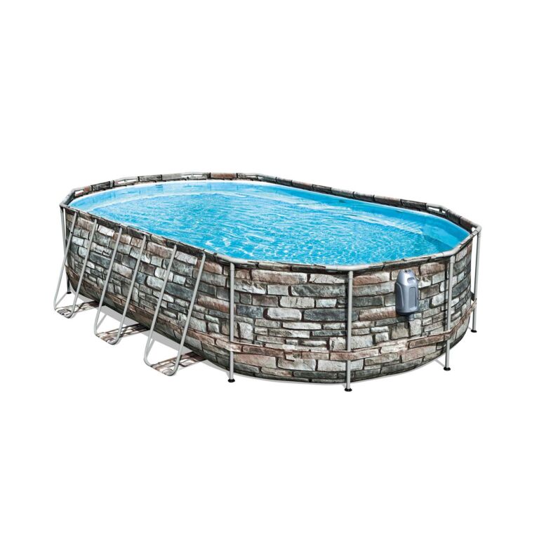 Conjunto de piscina sobre superficie Power Steel 610 X 366 X 122 CM Comfort Jet Series de Bestway