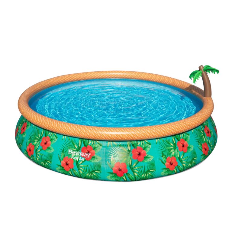 Piscina Hinchable Fast Set Bestway Paradise Palms 457x84 cm con depuradora Cartucho 2.006 L/H