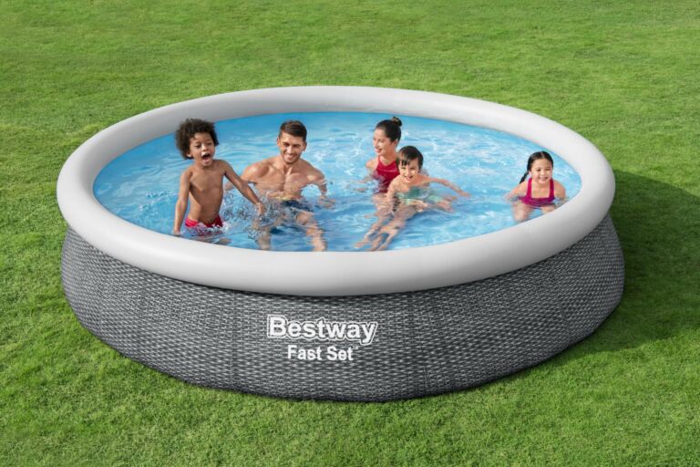 Bestway Fast Set Conjunto de Piscina Hinchable Redonda 3,66 m x 76 cm