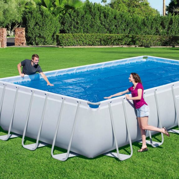 Cubierta solar de piscina de 7,32 m x 3,66 m Flowclear