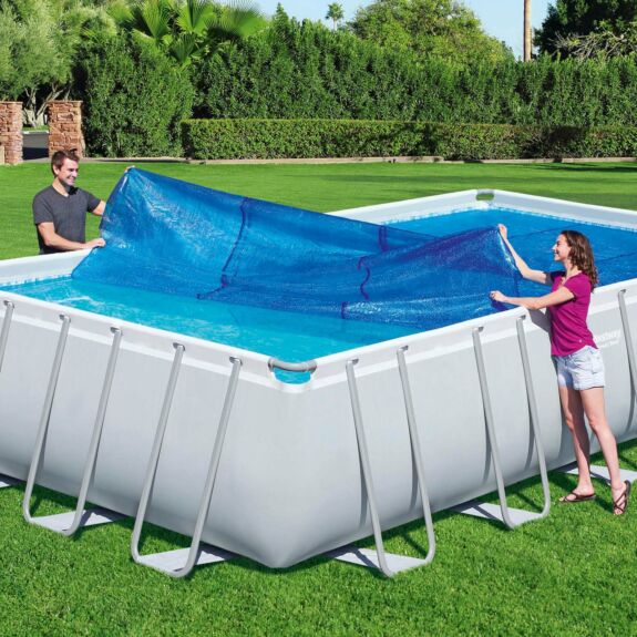 Cubierta solar de piscina de 7,32 m x 3,66 m Flowclear