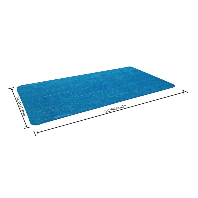 Cobertor solar rectangular de 3,8m y 1, 8m para piscinas elevadas Bestway