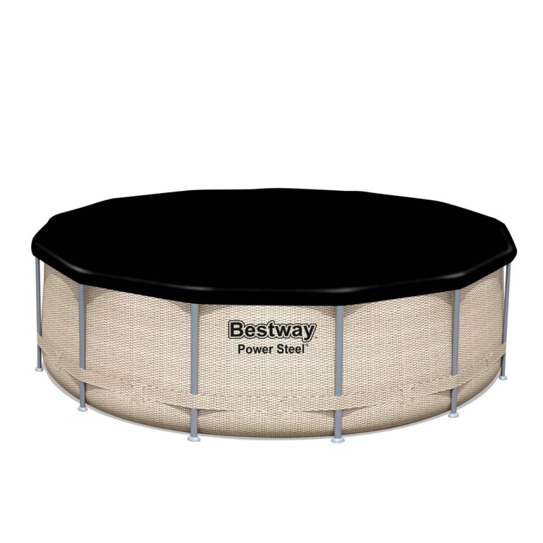 Set de piscina desmontable con toldo Power Steel  3,96 m x 1,07 m