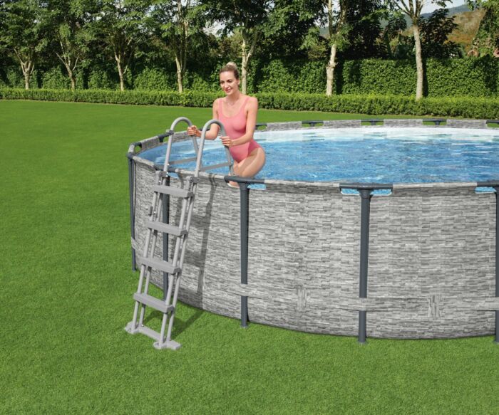 Conjunto de Piscina Desmontable Redonda Bestway Steel Pro MAX de 5,49 m x 1,22