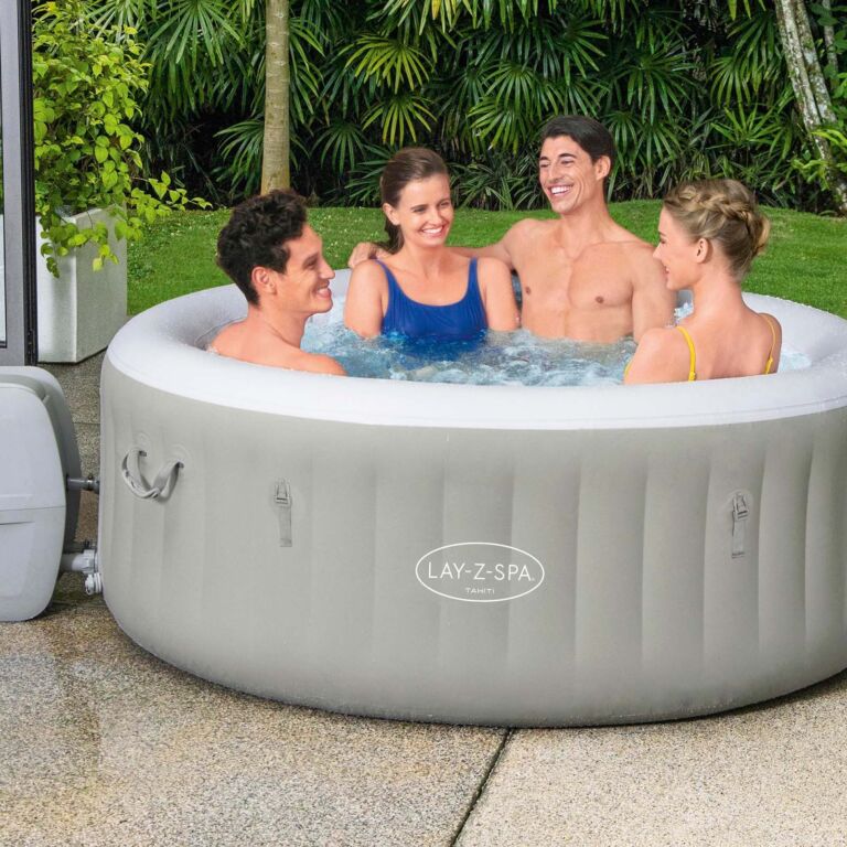 Spa de hidromasaje inflable con luces led para 2-4 personas Lay-Z-Spa Tahiti AirJet
