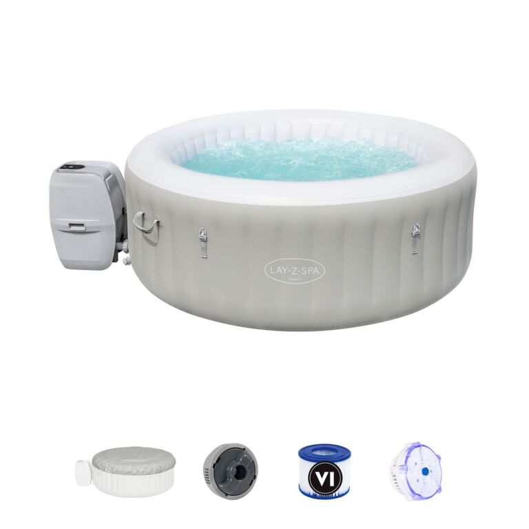 Spa de hidromasaje inflable con luces led para 2-4 personas Lay-Z-Spa Tahiti AirJet