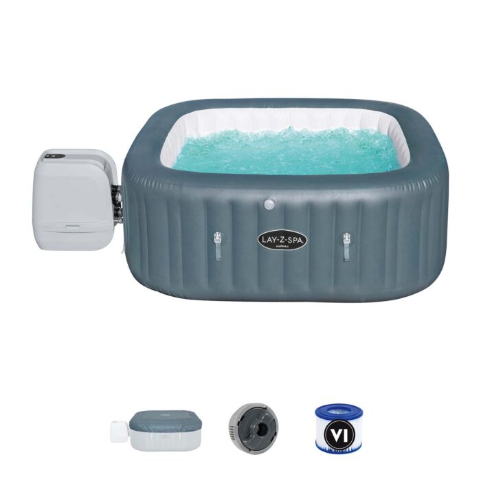 Pack Spa inflable para 4-6 personas Lay-Z-Spa Hawaii HydroJet Pro + Accesorios