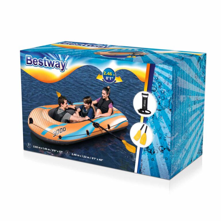 Conjunto de Balsa Hinchable Bestway Kondor Elite 3000 2,46m