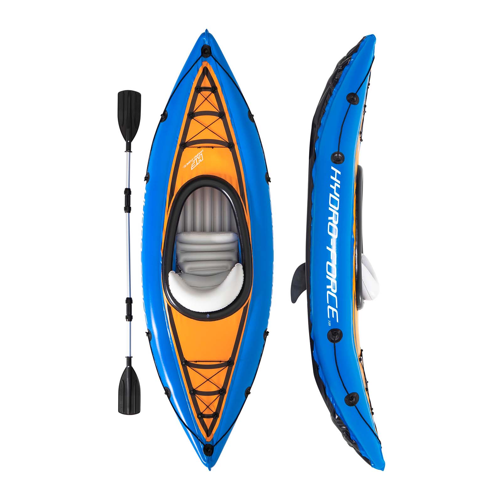 Conjunto de kayak inflable Cove Champion de Hydro-Force