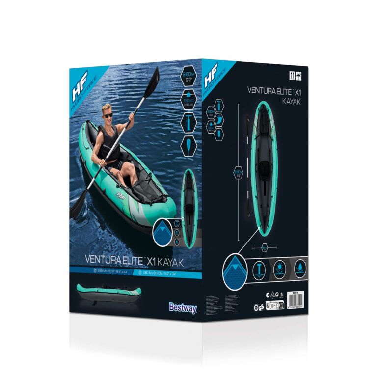 Conjunto de Kayak Hinchable Hydro-Force Ventura X1 2,80 m