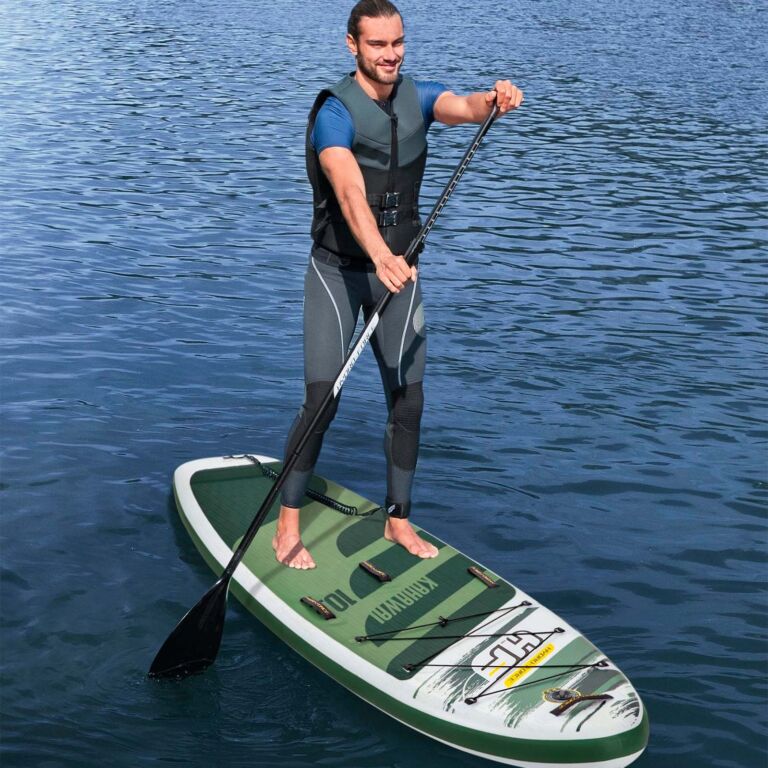 Hydro-Force Kahawai Juego de tablas de surf de remo hinchables de 3,10 m