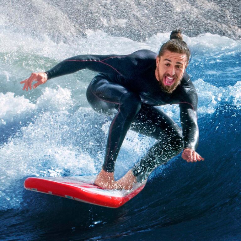 Set de tabla de surf hinchable Hydro-Force Compact Surf 8