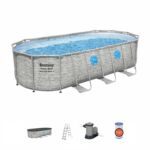 Conjunto de Piscina Desmontable Power Steel Swim Vista Series II Bestway 5.49 m x 2.74 m x 1.22 m