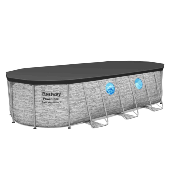 Conjunto de Piscina Desmontable Power Steel Swim Vista Series II Bestway 5.49 m x 2.74 m x 1.22 m