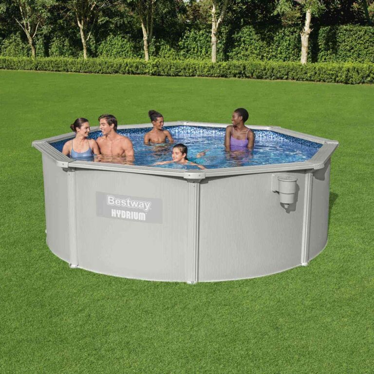 Conjunto de Piscina Desmontable con Pared de Acero Redonda Hydrium de Bestway 3,60m x 1,20m