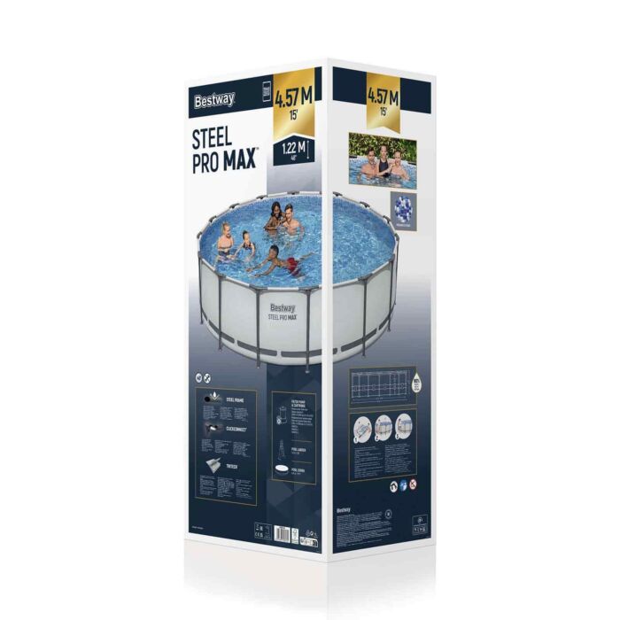 Piscina Desmontable Steel Pro MAX Bestway 4,57 m x 1,22 m