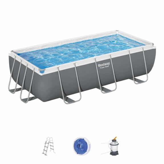 Conjunto de Piscina Desmontable Bestway Power Steel 4,04 m x 2,01 m x 1,00 m