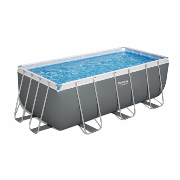 Conjunto de Piscina Desmontable Bestway Power Steel  4,12 m x 2,01 m x 1,22 m