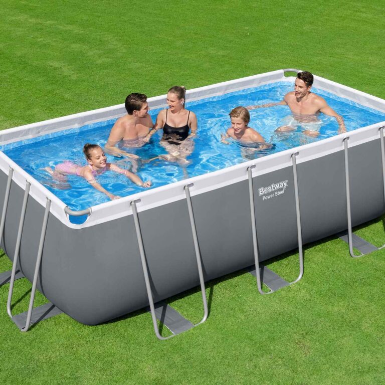 Conjunto de Piscina Desmontable Bestway Power Steel  4,12 m x 2,01 m x 1,22 m